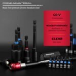 80-Piece Premium Magnetic Impact Nut Driver Set Metric & SAE with Socket Adapters, Bit Holder, Wing Nut Driver, Universal Sockets, Quick Release Extension, Power Bits - Image 6
