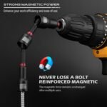 80-Piece Premium Magnetic Impact Nut Driver Set Metric & SAE with Socket Adapters, Bit Holder, Wing Nut Driver, Universal Sockets, Quick Release Extension, Power Bits - Image 8