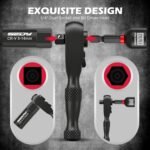 80-Piece Premium Magnetic Impact Nut Driver Set Metric & SAE with Socket Adapters, Bit Holder, Wing Nut Driver, Universal Sockets, Quick Release Extension, Power Bits - Image 12