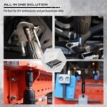 80-Piece Premium Magnetic Impact Nut Driver Set Metric & SAE with Socket Adapters, Bit Holder, Wing Nut Driver, Universal Sockets, Quick Release Extension, Power Bits - Image 5
